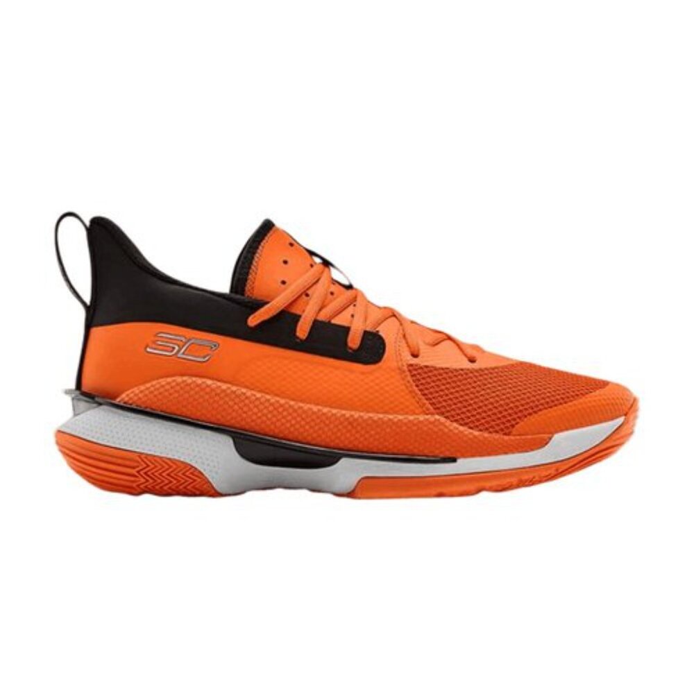 New Size 7 (Men) - Orange Under Armour Team Curry 7 Basketball Sneakers